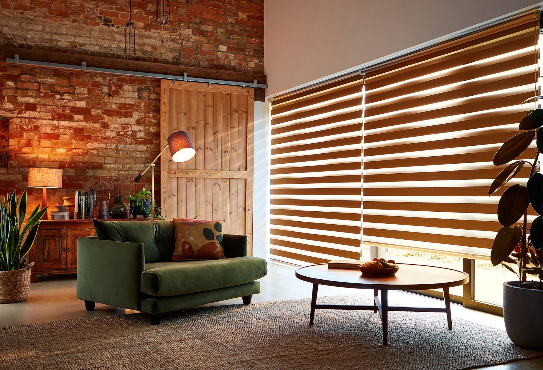 Electric Enjoy Dimout Zinc Roller Blind