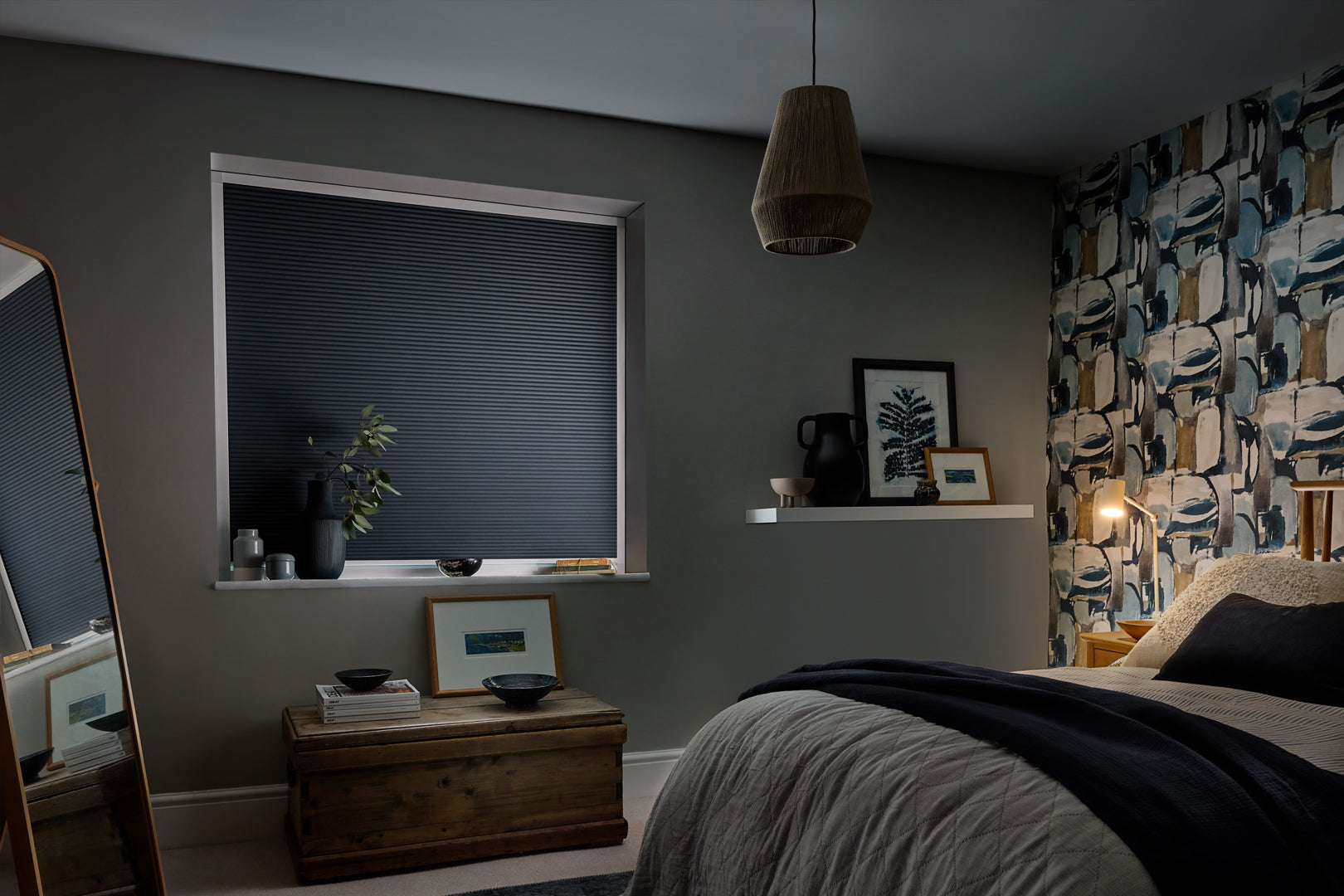 Complete Blackout Pleated Blinds