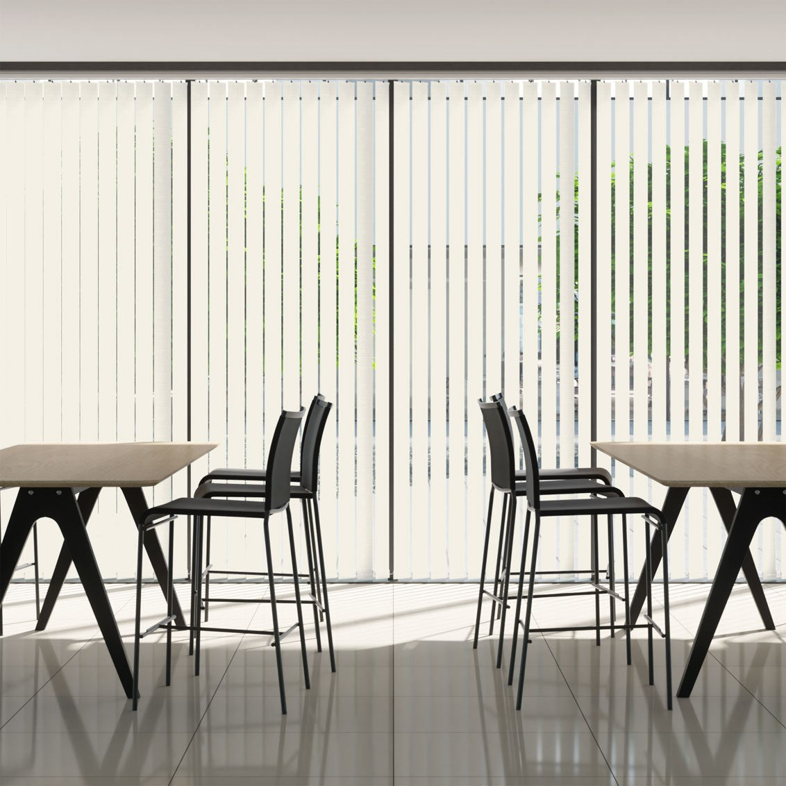 Beige Commercial Blinds