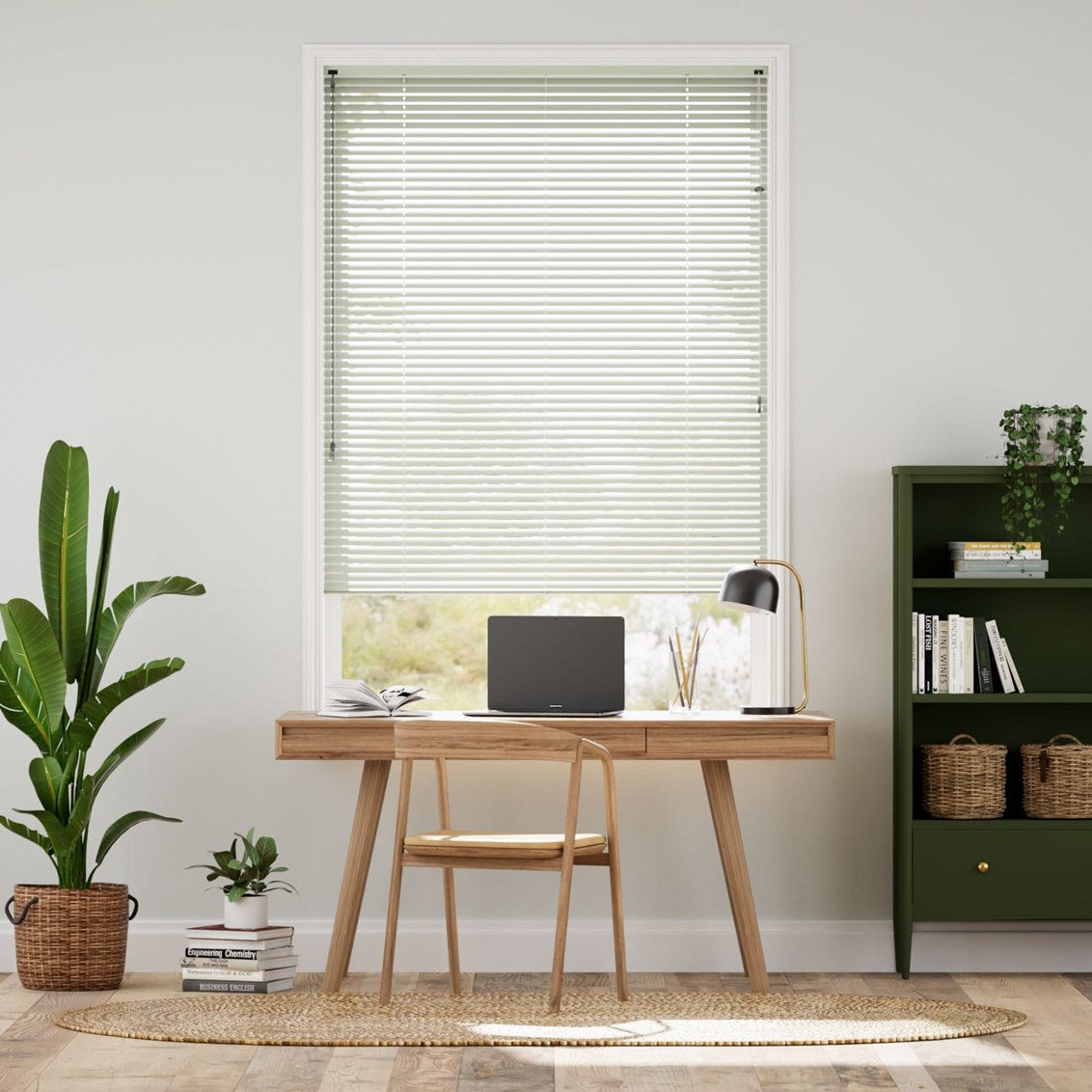 Green Venetian Blinds
