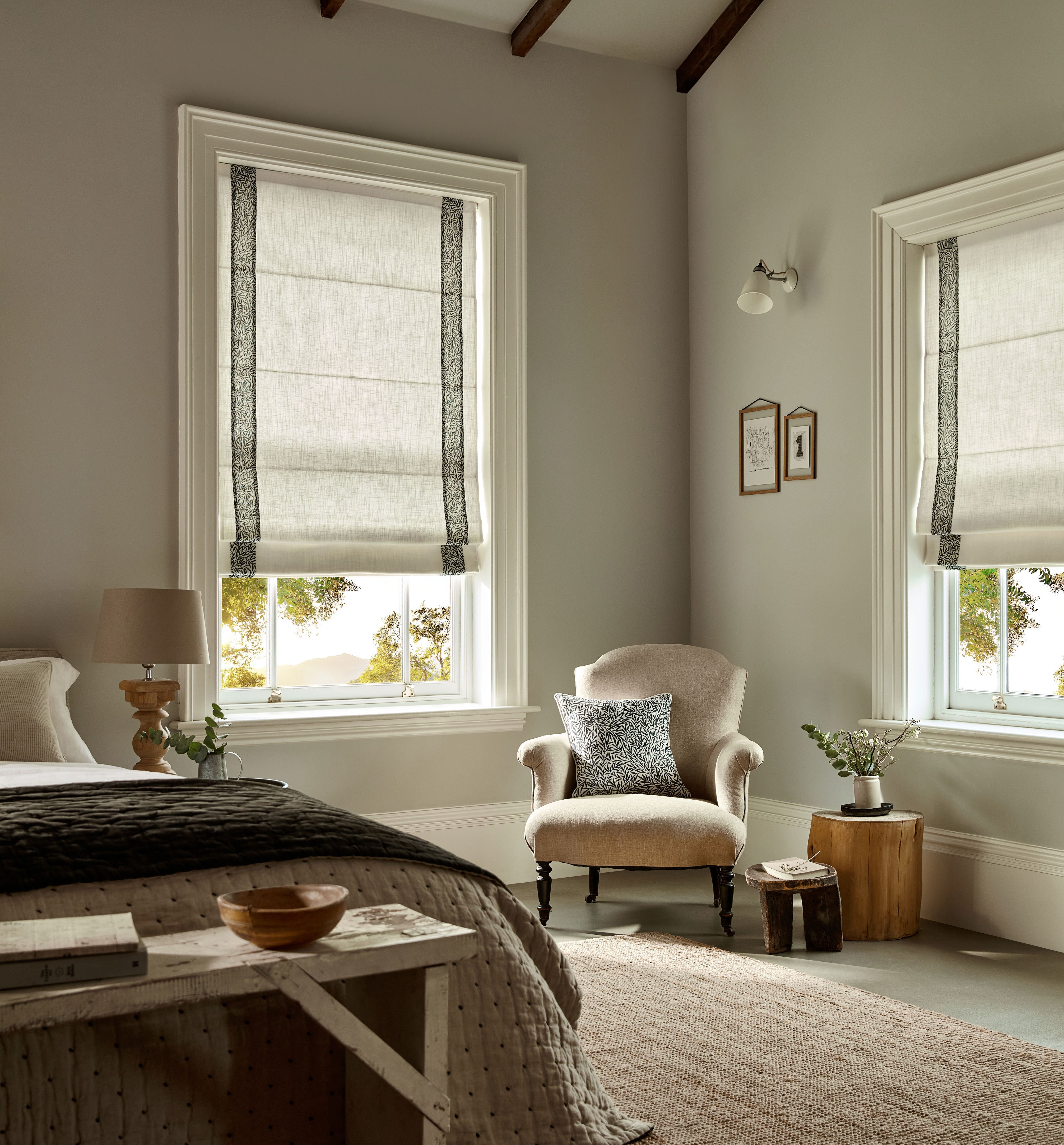 William Morris Willow Onyx & Bijou Linen Alabaster