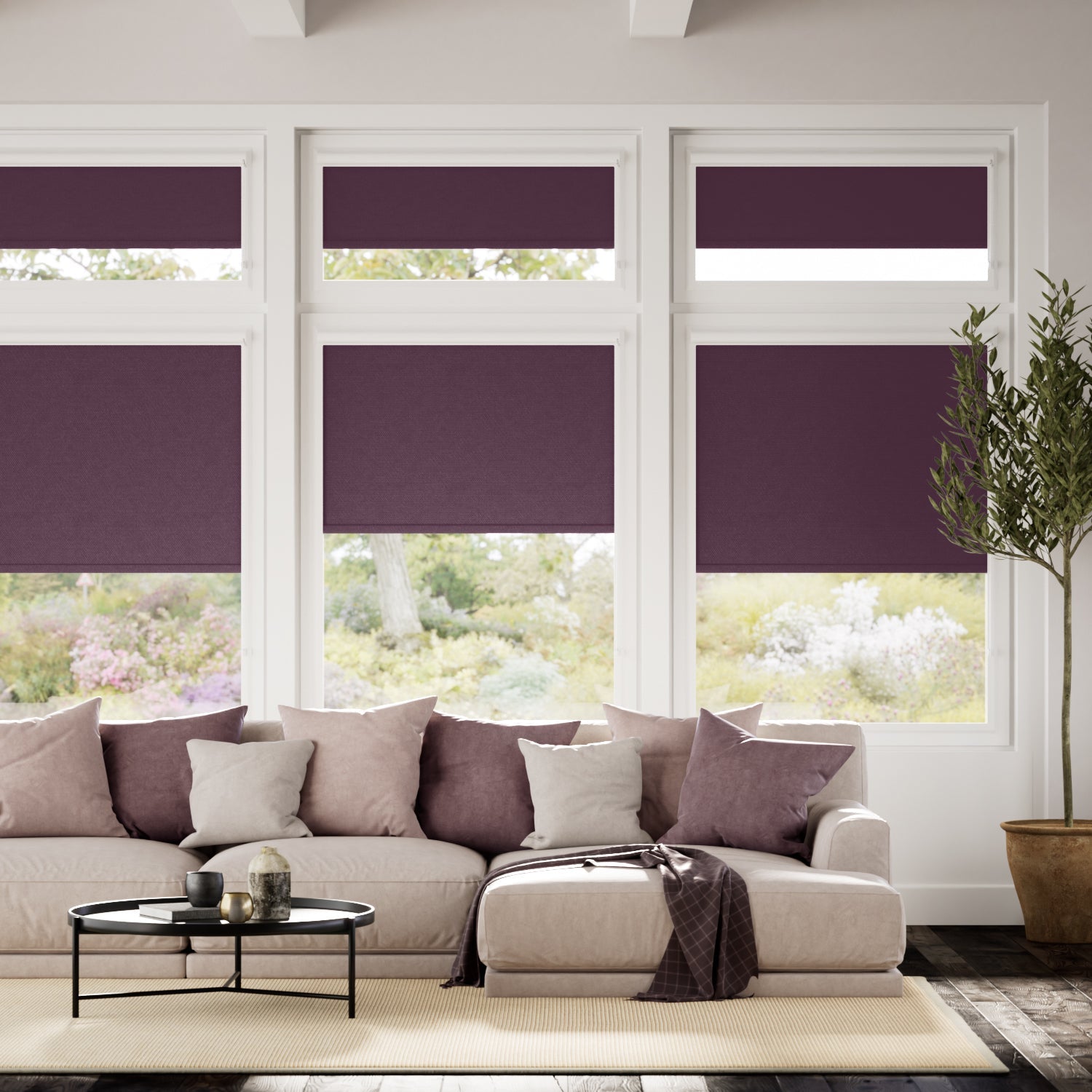Purple Conservatory Blinds