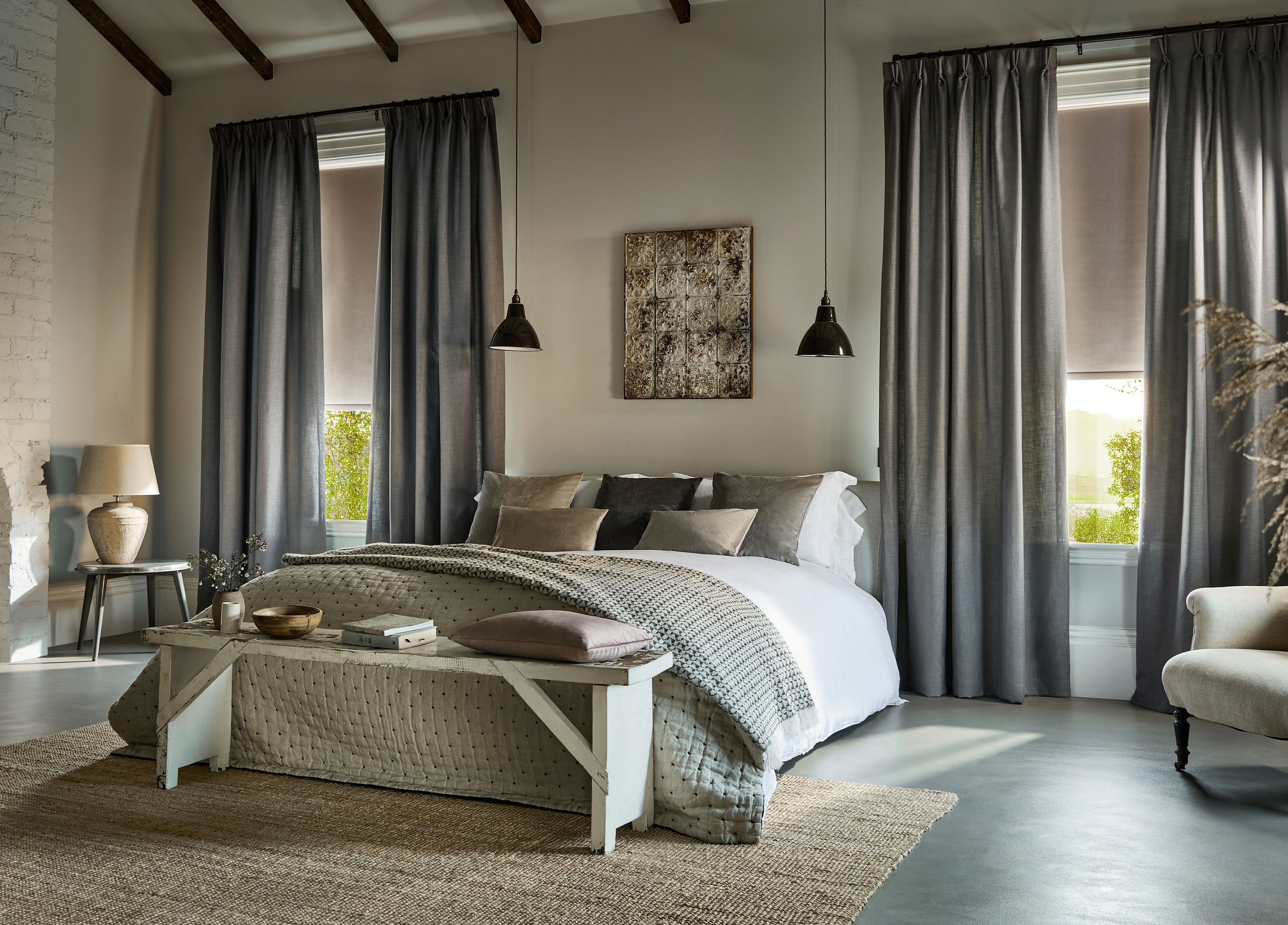 Averley Taupe Curtains