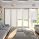 Colorized BiFold ClickFIT DuoLuxe Soft White Pleated Blind 2048
