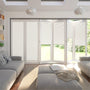 Colorized BiFold ClickFIT DuoLuxe Soft White Pleated Blind 2048