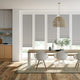 Colorized BiFold ClickFIT DuoLuxe Modern Grey Pleated Blind 2046