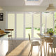 Colorized BiFold ClickFIT DuoLuxe Buttermilk Pleated Blind 2041