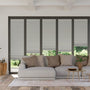 Colorized BiFold ClickFIT DuoLuxe Misty Grey Pleated Blind 2045