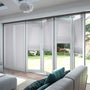 ColorizedZoom BiFold ClickFIT Palest Grey Pleated Blind 2055