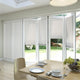 ColorizedZoom BiFold ClickFIT Bone White Pleated Blind 2049