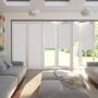 Colorized BiFold ClickFIT DuoShade Frost White BiFold Pleated 2063