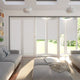 Colorized BiFold ClickFIT DuoShade Frost White BiFold Pleated 2063
