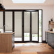 Colorized BiFold ClickFIT DuoShade Limewash Pleated Blind 2066