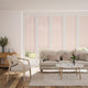 Colorized BiFold ClickFIT Voile Blush Pink Pleated Blind 2075