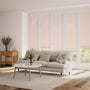 ColorizedZoom BiFold ClickFIT Voile Blush Pink Pleated Blind 2075