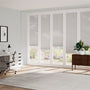 ColorizedZoom BiFold ClickFIT Voile Powder Grey Pleated Blind 2082