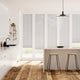 Colorized BiFold ClickFIT Voile Soft Grey Pleated Blind 2083