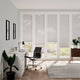 Colorized BiFold ClickFIT Voile Powder Grey Pleated Blind 2082
