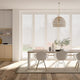 Colorized BiFold ClickFIT Voile Classic White Pleated Blind 2077