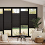 Colorized BiFold Adapt DuoLuxe Anthracite Pleated Blind 2086