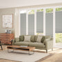 ColorizedZoom BiFold Adapt DuoLuxe Misty Grey Pleated Blind 2092