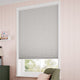 ColorizedZoom DuoShade Cordless Strie Soft Grey Thermal Blind 2217
