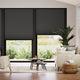 Colorized Double DuoShade Cordless Anthracite Thermal Blind 2230