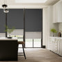 Colorized Electric Atom Iron Grey Double Roller Blind 2405