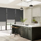 ColorizedZoom Electric Atom Iron Grey Double Roller Blind 2405
