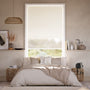 Colorized Electric Alia Limestone Double Roller Blind 2444