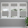 Colorized PerfectFIT DuoShade Grey Weave Thermal Blind 2492