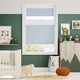 Colorized PerfectFIT Florence Blackout Pastel Blue Roller Blind 2562