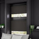 ColorizedZoom PerfectFIT Chromium Thermal Blackout Black Roller Blind 2578