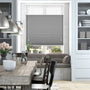 Colorized DuoShade Top Down/Bottom Up Grey Weave Thermal Blind 2710