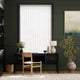 Colorized Grazia White Vertical Blind 2843