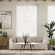 Colorized Pencil Stripe White Vertical Blind 2891