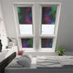 Colorized Expressions Interstellar Blackout Blind for DAKSTRA®/RoofLITE® Windows 2907
