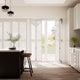 Colorized San Jose Premium Cotton White Shutter Blinds 3048
