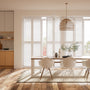 Colorized San Jose Brilliant White Shutter Blinds 3056