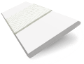 ColorizedSwatch Metropolitan Snow & Parchment Wooden Blind - 50mm Slat sample image 3111