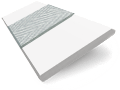 ColorizedSwatch Metropolitan Snow & Stone Wooden Blind - 50mm Slat sample image 3112