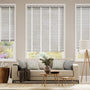 Colorized Metropolitan Thunder Grey & Parchment Wooden Blind - 50mm Slat 3115