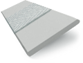 ColorizedSwatch Metropolitan Thunder Grey & Stone Wooden Blind - 50mm Slat sample image 3116