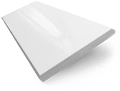 ColorizedSwatch Metropolitan Soft Gloss White Wooden Blind - 50mm Slat sample image 3120