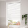 ColorizedZoom Metropolitan Soft Gloss White Wooden Blind - 50mm Slat 3120
