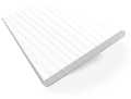 ColorizedSwatch Frost White Faux Wood Blind - 50mm Slat sample image 3164