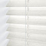 ColorizedPLA Chalk White Grain Faux Wood Blind - 50mm Slat 3166