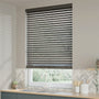 ColorizedZoom Graphite Grain Faux Wood Blind - 50mm Slat 3168