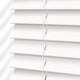 ColorizedPLA Ice White Faux Wood Blind - 50mm Slat 3156