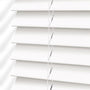 ColorizedPLA Ice White Faux Wood Blind - 50mm Slat 3156